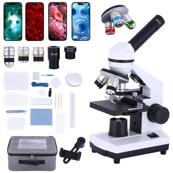 Microscopio-Monocular-Duplo-40X-2000X-com-Iluminacao-LED-foto-0