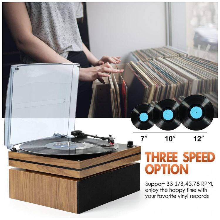 Toca-Discos-Retro-com-3-Velocidades-e-Alto-Falantes-Estereo-foto-3