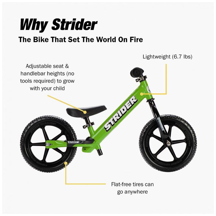Bicicleta-sem-Pedal-para-Criancas-de-2-a-3-Anos-Strider-foto-3