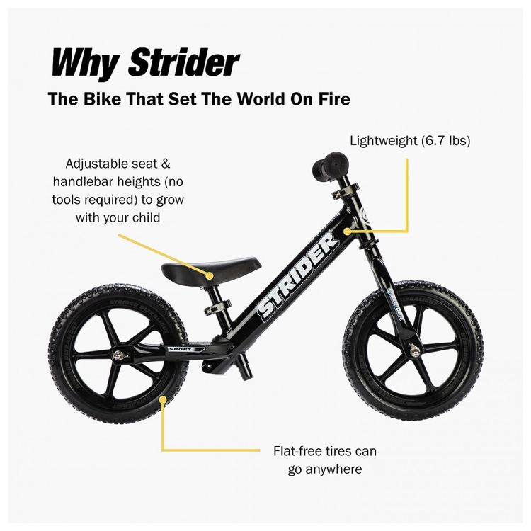 Bicicleta-sem-Pedal-para-Criancas-de-2-a-3-Anos-Strider-foto-3