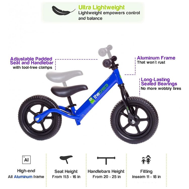 Bicicleta-sem-Pedal-para-Criancas-de-2-a-5-Anos-com-Assento-foto-5