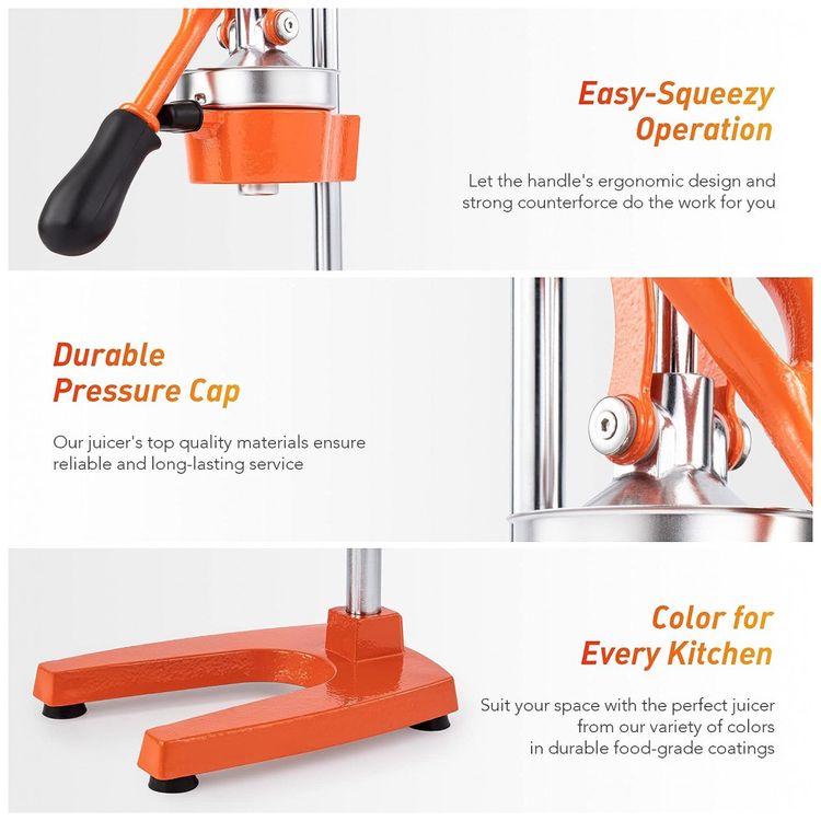 Espremedor-de-Frutas-Manual-Profissional-Aco-Fundido-CO-Z-foto-4