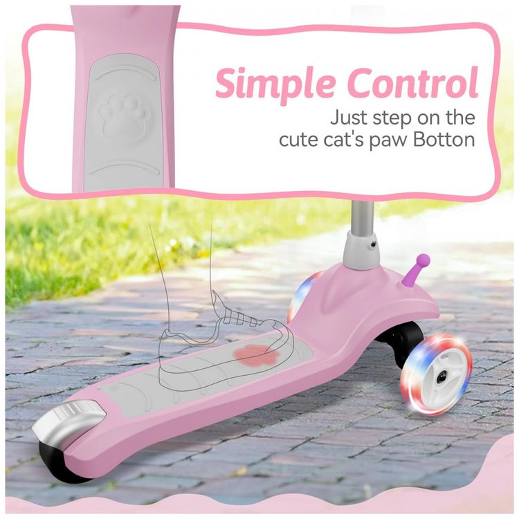 Patinete-Eletrico-para-Criancas-de-2-a-8-anos-com-3-Rodas-e-foto-4