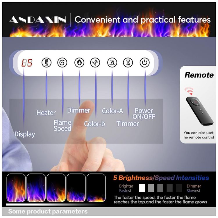 Lareira-Eletrica-de-Embutir-A45x106L-com-Controle-Remoto-e-foto-3