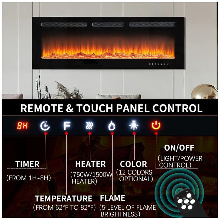 Lareira-Eletrica-de-Embutir-A43x76L-com-Controle-Remoto-e-12-foto-2
