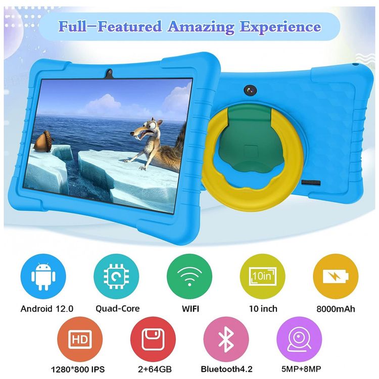 Tablet-Infantil-10-Android-com-Controle-de-Pais-WiFi-e-foto-1