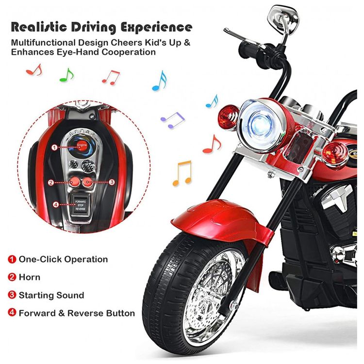 Moto-Eletrica-Infantil-a-Bateria-6V-com-Sons-e-Luzes-Idade-foto-2