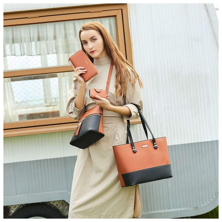 Conjunto-de-Bolsas-Femininas-em-Couro-Sintetico-3-Pecas-com-foto-5