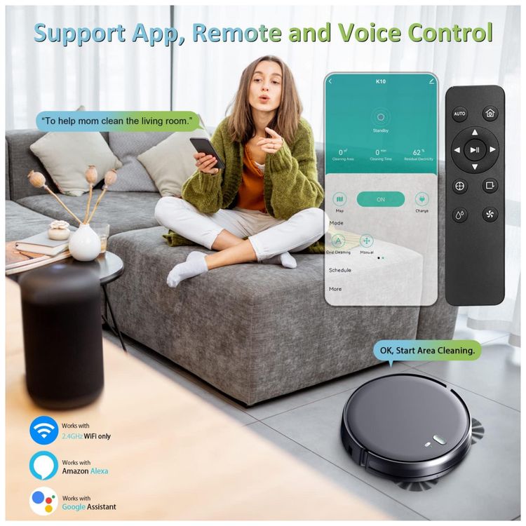 Aspirador-de-Po-Robo-2-em-1-com-Conexao-via-APP-WI-FI-e-Auto-foto-2