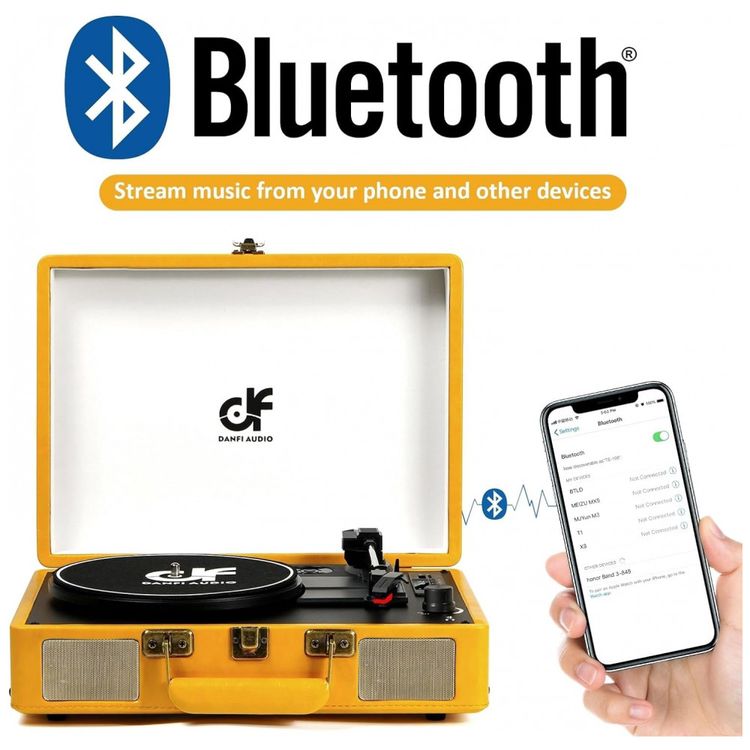 Toca-Discos-Retro-3-Velocidades-com-Funcoes-Bluetooth-Radio-foto-3
