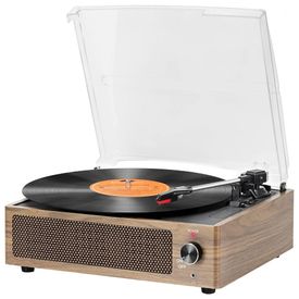 Toca-Discos-Retro-3-Velocidades-com-AUX-e-Alto-Falantes-foto-0