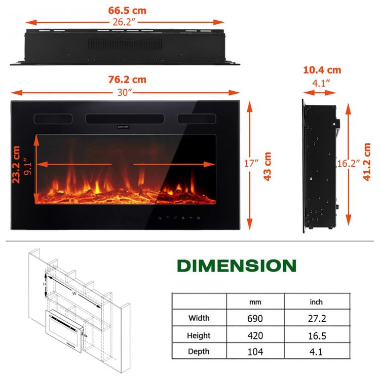 Lareira-Eletrica-de-Embutir-A43x76L-com-Controle-Remoto-foto-5