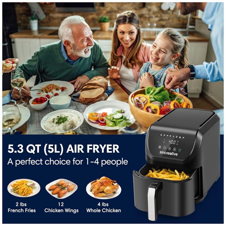 Fritadeira-Eletrica-AirFryer-8-em-1-5L-com-Painel-Digital-e-foto-5