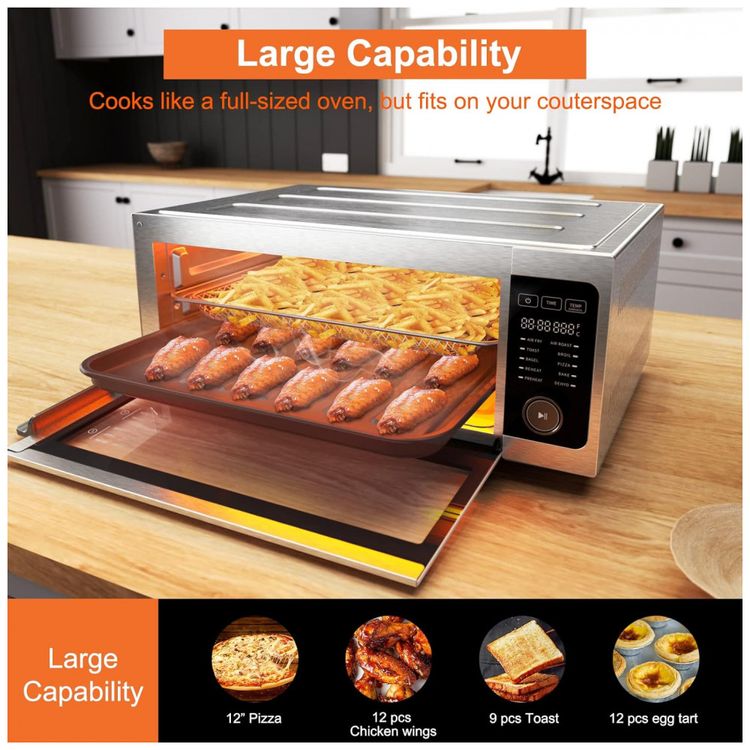 Forno-Eletrico-de-Bancada-10-em-1-com-9-Acessorios-1800W-foto-4
