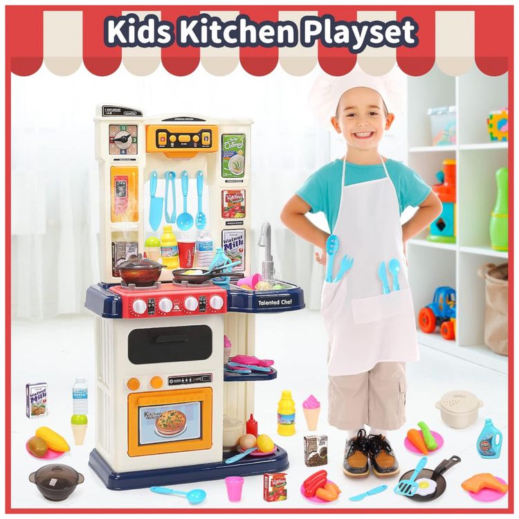 Cozinha-de-Brinquedo-Realista-com-48-Pecas-para-Criancas-de-foto-1