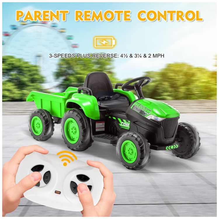 Trator-Eletrico-Infantil-1-Assento-com-Controle-Remoto-Luz-foto-4