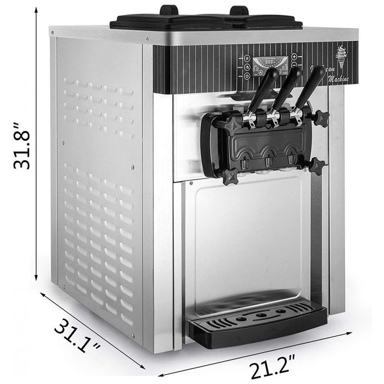 Maquina-de-Sorvete-Profissional-em-Aco-Inoxidavel-com-3-foto-1