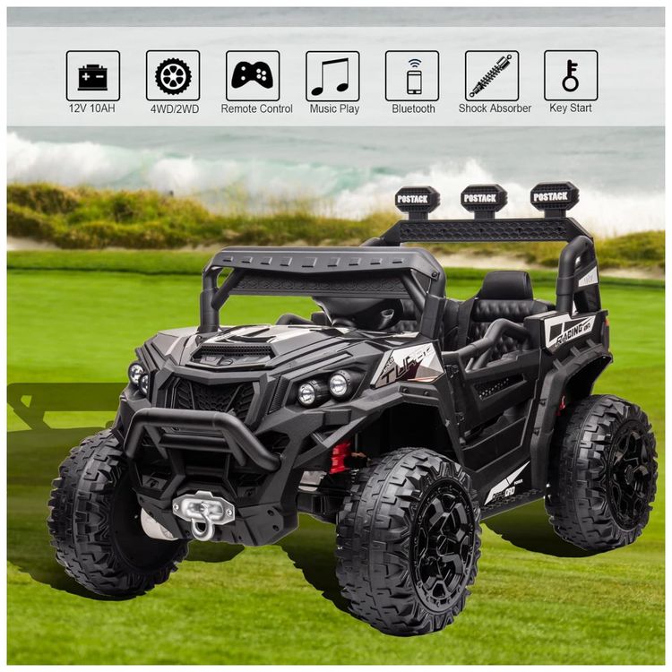 Carro-Eletrico-Infantil-2-Assentos-com-Controle-Remoto-e-foto-1