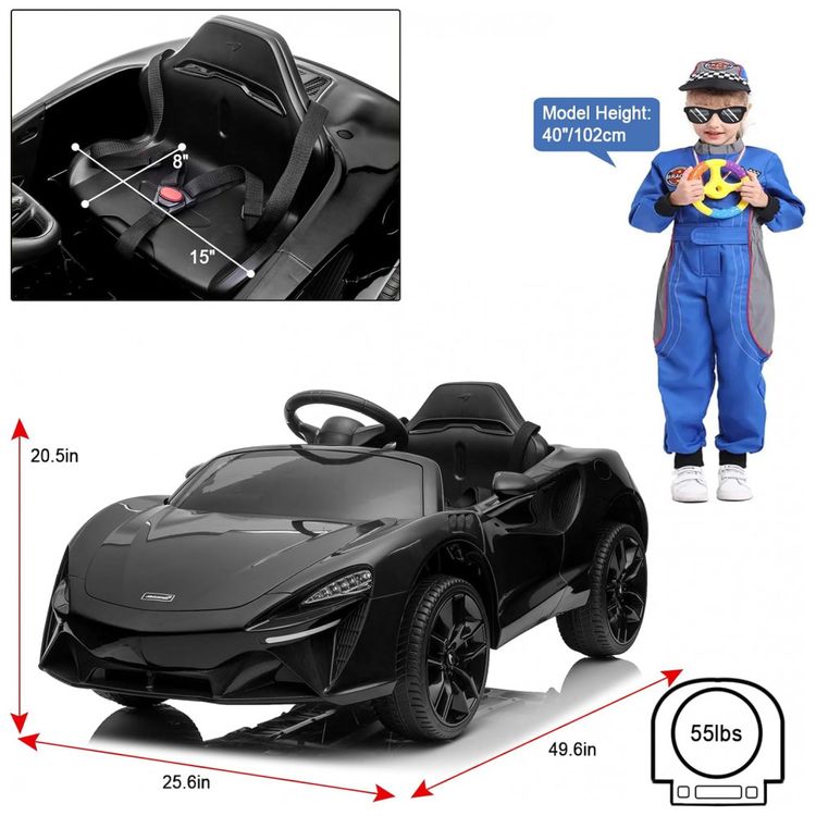 Carro-Eletrico-Infantil-2-Assentos-com-3-Velocidades-e-foto-1
