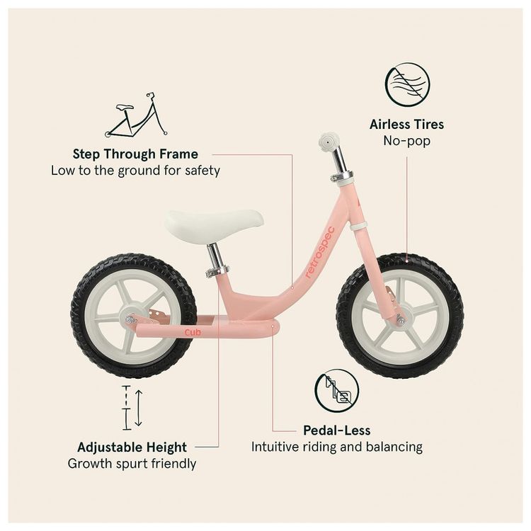 Bicicleta-sem-Pedal-para-Criancas-de-2-a-5-Anos-com-Pneus-foto-3