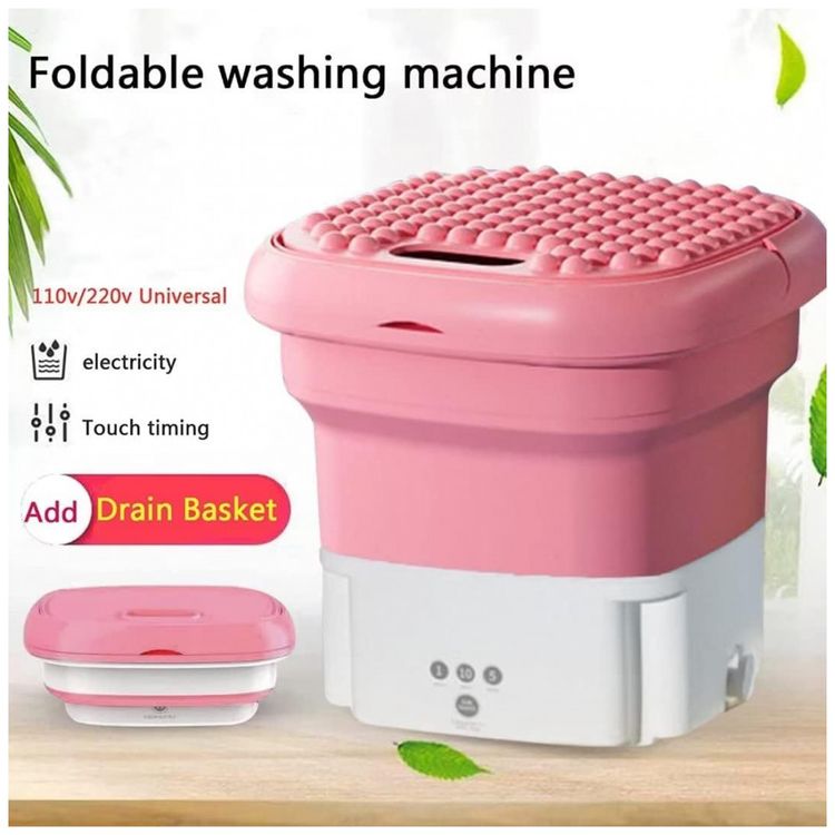 Mini-Maquina-de-Lavar-Portatil-2-Kg-com-Cesto-de-Drenagem-foto-1