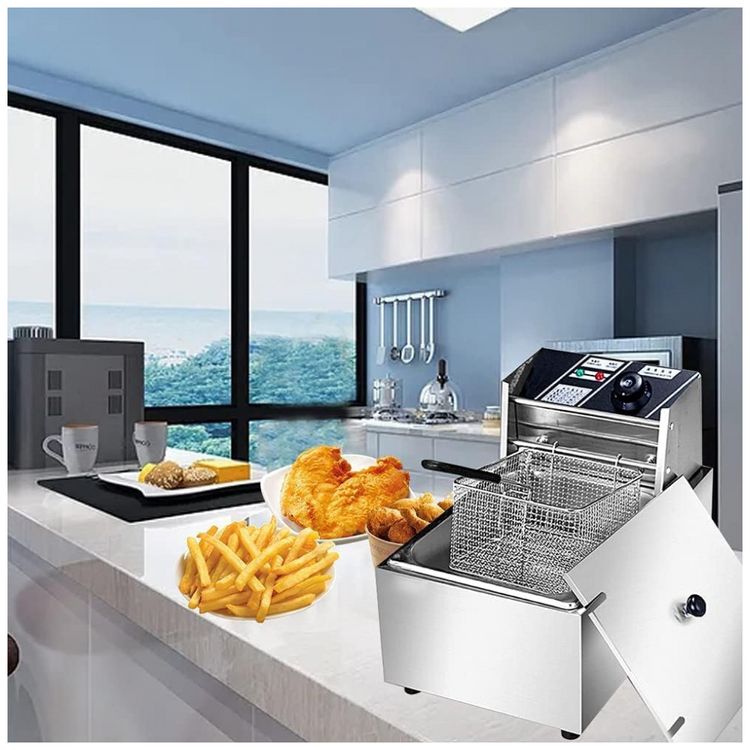 Fritadeira-Eletrica-Profissional-6L-em-Aco-Inoxidavel-2500W-foto-2