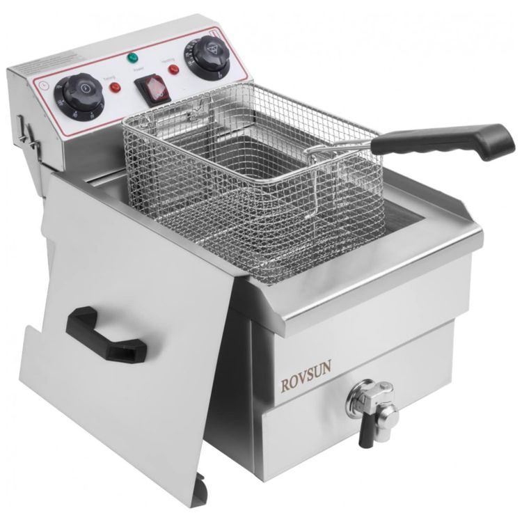 Fritadeira-Eletrica-Profissional-12L-em-Aco-Inoxidavel-foto-0