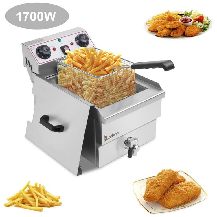 Fritadeira-Eletrica-Profissional-11.8L-em-Aco-Inoxidavel-foto-1