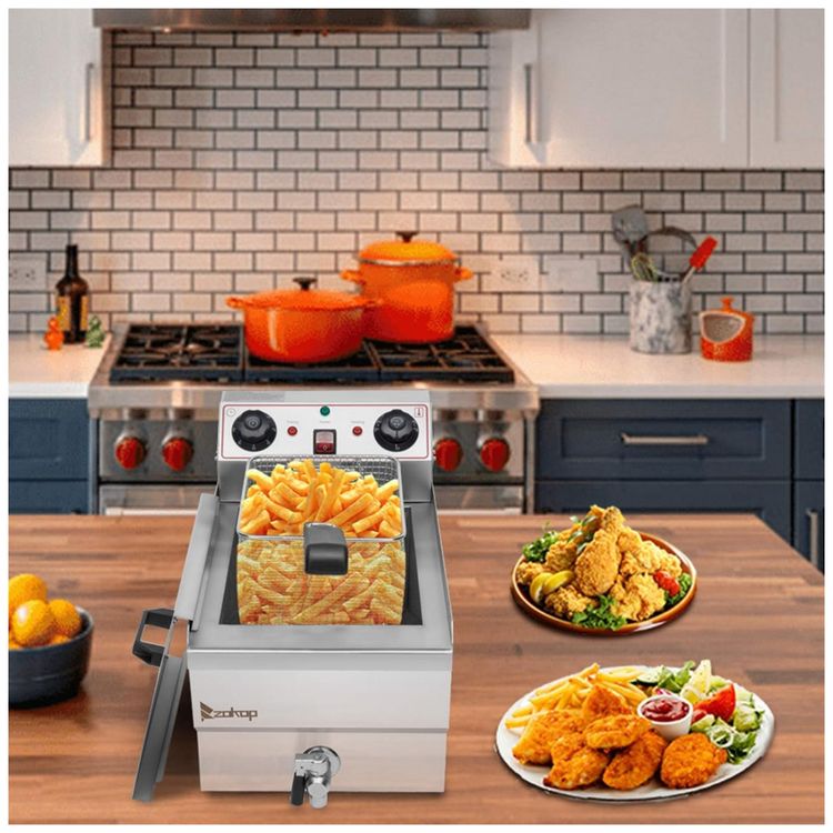 Fritadeira-Eletrica-Profissional-11.8L-em-Aco-Inoxidavel-foto-3