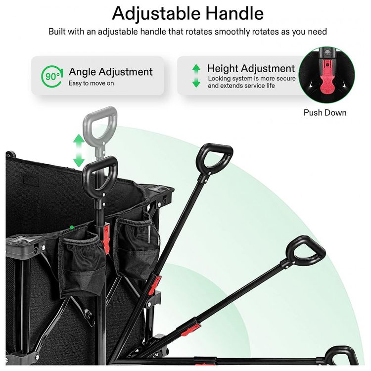 Carrinho-Dobravel-para-Camping-e-Jardim-com-Alca-Ajustavel-foto-4