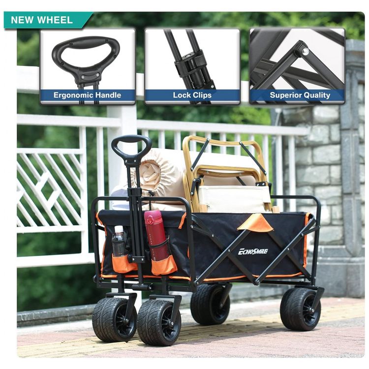 Carrinho-Dobravel-para-Camping-e-Jardim-com-Rodas-para-todos-foto-1