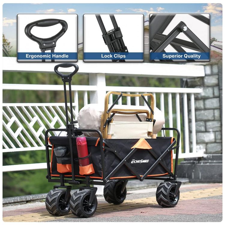 Carrinho-Dobravel-para-Camping-e-Jardim-com-Rodas-foto-1