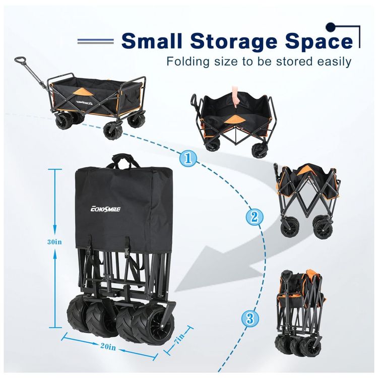 Carrinho-Dobravel-para-Camping-e-Jardim-com-Rodas-foto-3