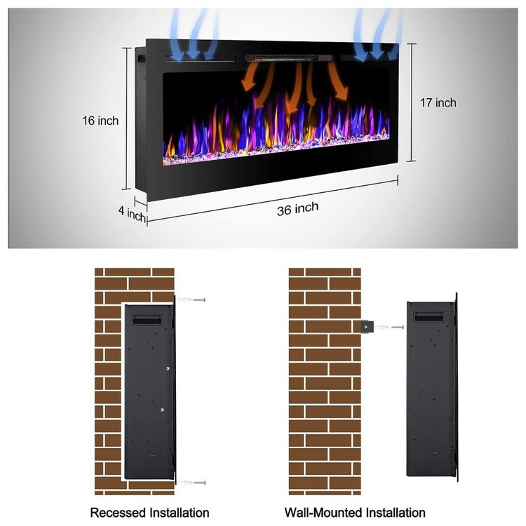 Lareira-Eletrica-de-Embutir-A43x76L-com-Controle-Remoto-e-foto-5