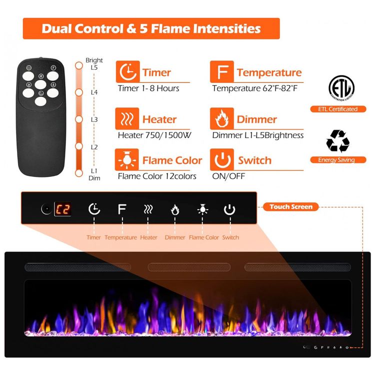Lareira-Eletrica-de-Embutir-A43x172L-com-Controle-Remoto-e-foto-2