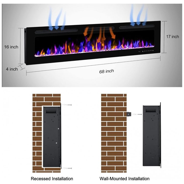 Lareira-Eletrica-de-Embutir-A43x172L-com-Controle-Remoto-e-foto-5