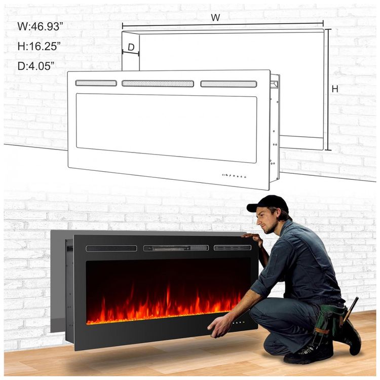 Lareira-Eletrica-de-Embutir-A43x91L-com-Controle-Remoto-e-foto-4