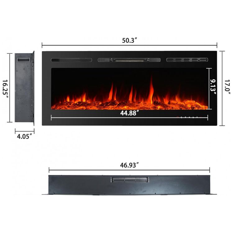 Lareira-Eletrica-de-Embutir-A43x91L-com-Controle-Remoto-e-foto-5