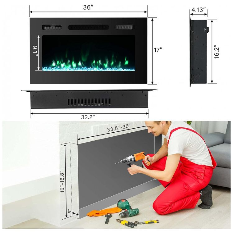 Lareira-Eletrica-de-Embutir-A43x254L-com-Controle-Remoto-e-foto-5