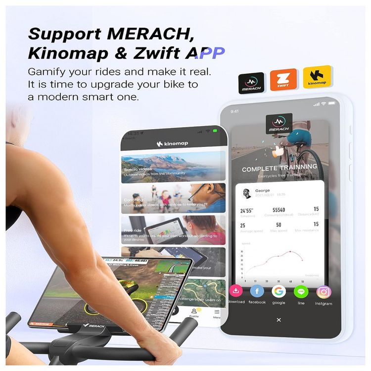 Bicicleta-Ergometrica-com-Resistencia-Magnetica-e-Bluetooth-foto-1