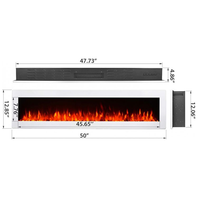 Lareira-Eletrica-de-Embutir-A32x127L-com-Controle-Remoto-e-9-foto-1