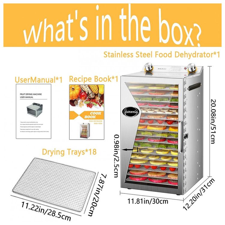 Mini-Desidratador-de-Alimentos-com-6-Bandejas-em-Aco-foto-4