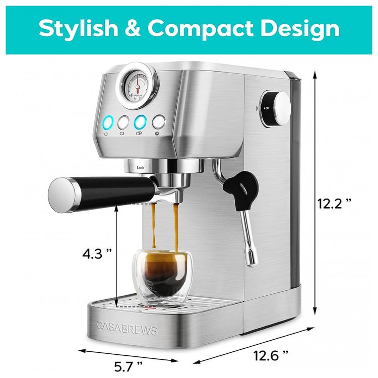 Maquina-de-Cafe-Expresso-1.4L-com-Bocal-de-Leite-110V-foto-5