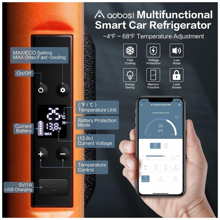 Cooler-Eletrico-Automotivo-Portatil-30-Litros-com-Controle-foto-2