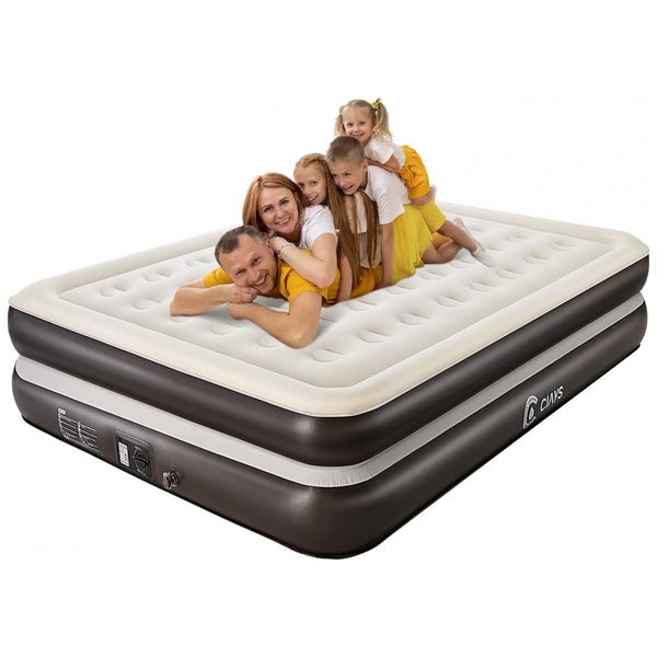 Colchao-Inflavel-Casal-Queen-com-Bomba-Embutida-Para-ate-foto-0