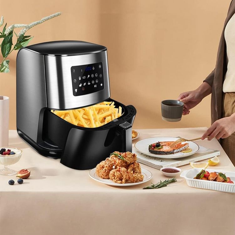 Fritadeira-Eletrica-AirFryer-6.3L-com-Painel-Digital-e-Cesto-foto-5