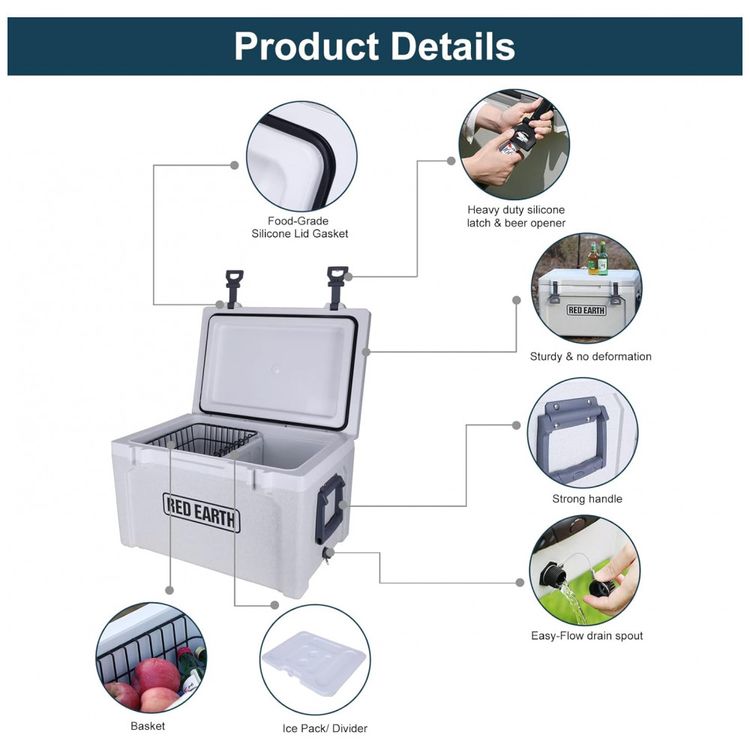 Cooler-Termico-Portatil-50-Litros-GiNT-Cinza-foto-2