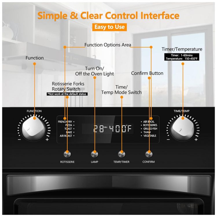 Forno-Eletrico-de-Bancada-10-em-1-com-24-Litros-de-foto-2
