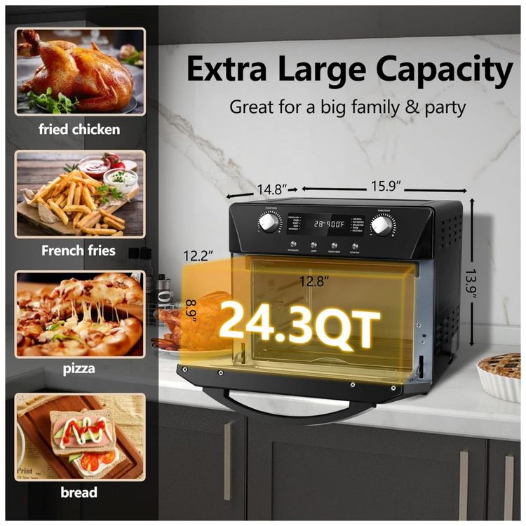 Forno-Eletrico-de-Bancada-10-em-1-com-24-Litros-de-foto-4