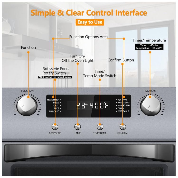 Forno-Eletrico-de-Bancada-10-em-1-com-24-Litros-de-foto-2